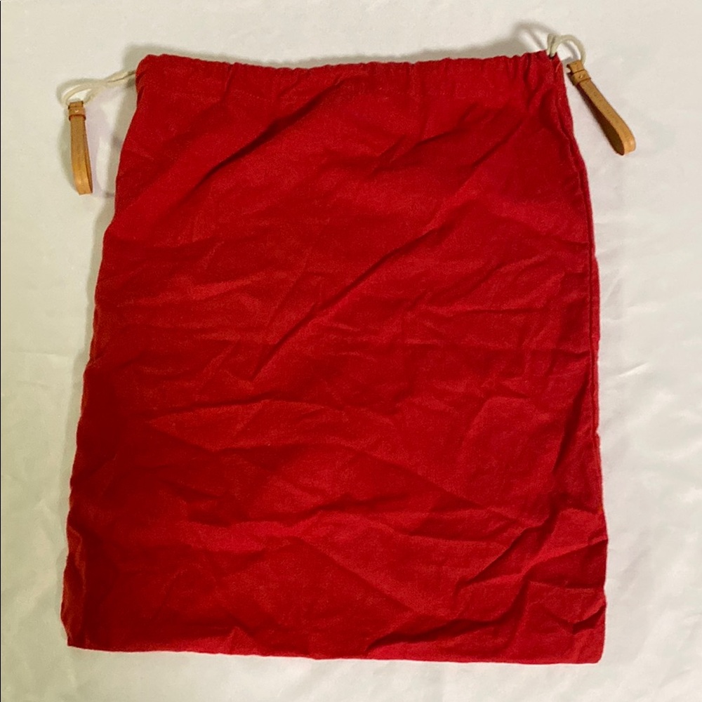 Ellen Tracy Red Purse Dust Bag Great Condition